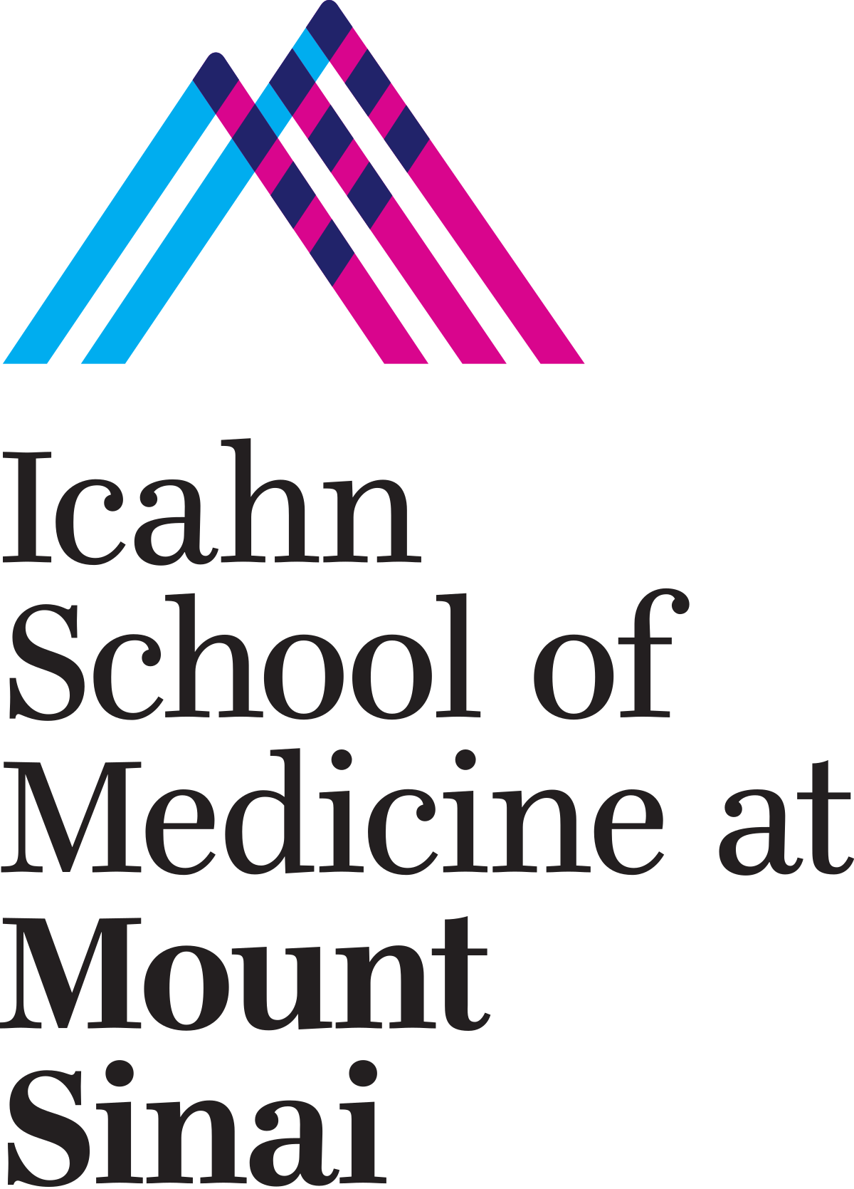 Logotipo da Escola de Medicina Icahn no Monte Sinai