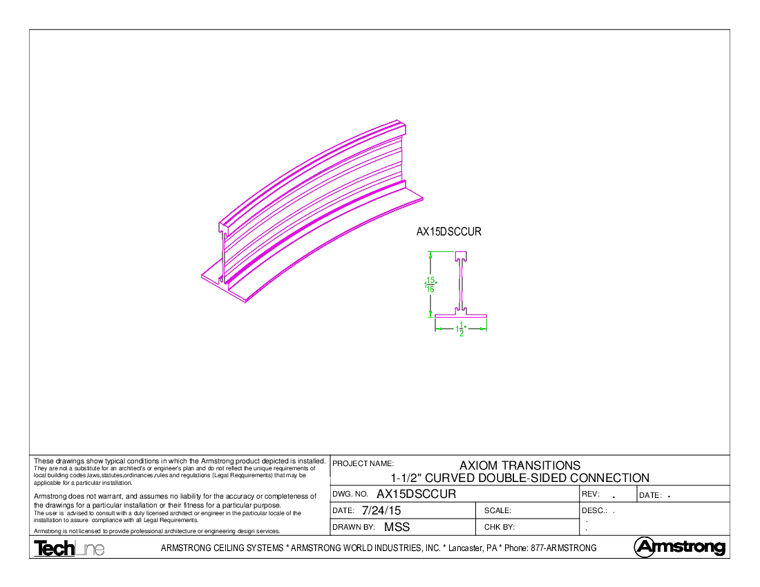 1.5in Curved Double-Sided Connection