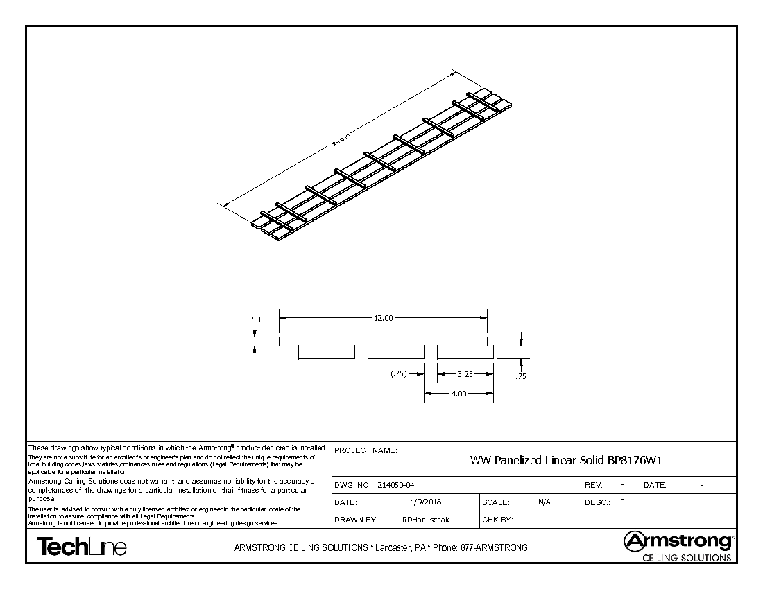 WOODWORKS Solid Linear Panels – Interior Only with 3” planks