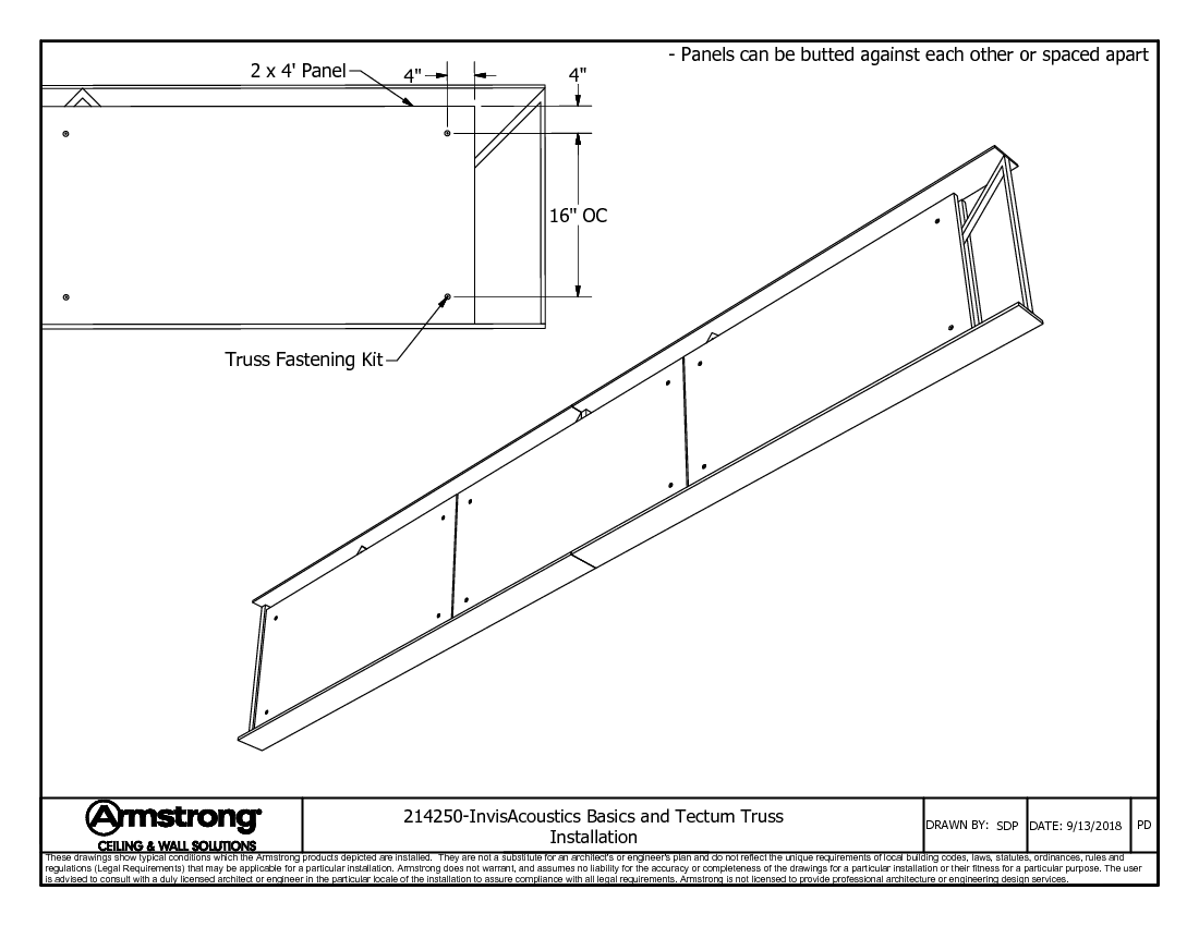214250-InvisAcoustics and Tectum Truss Installation