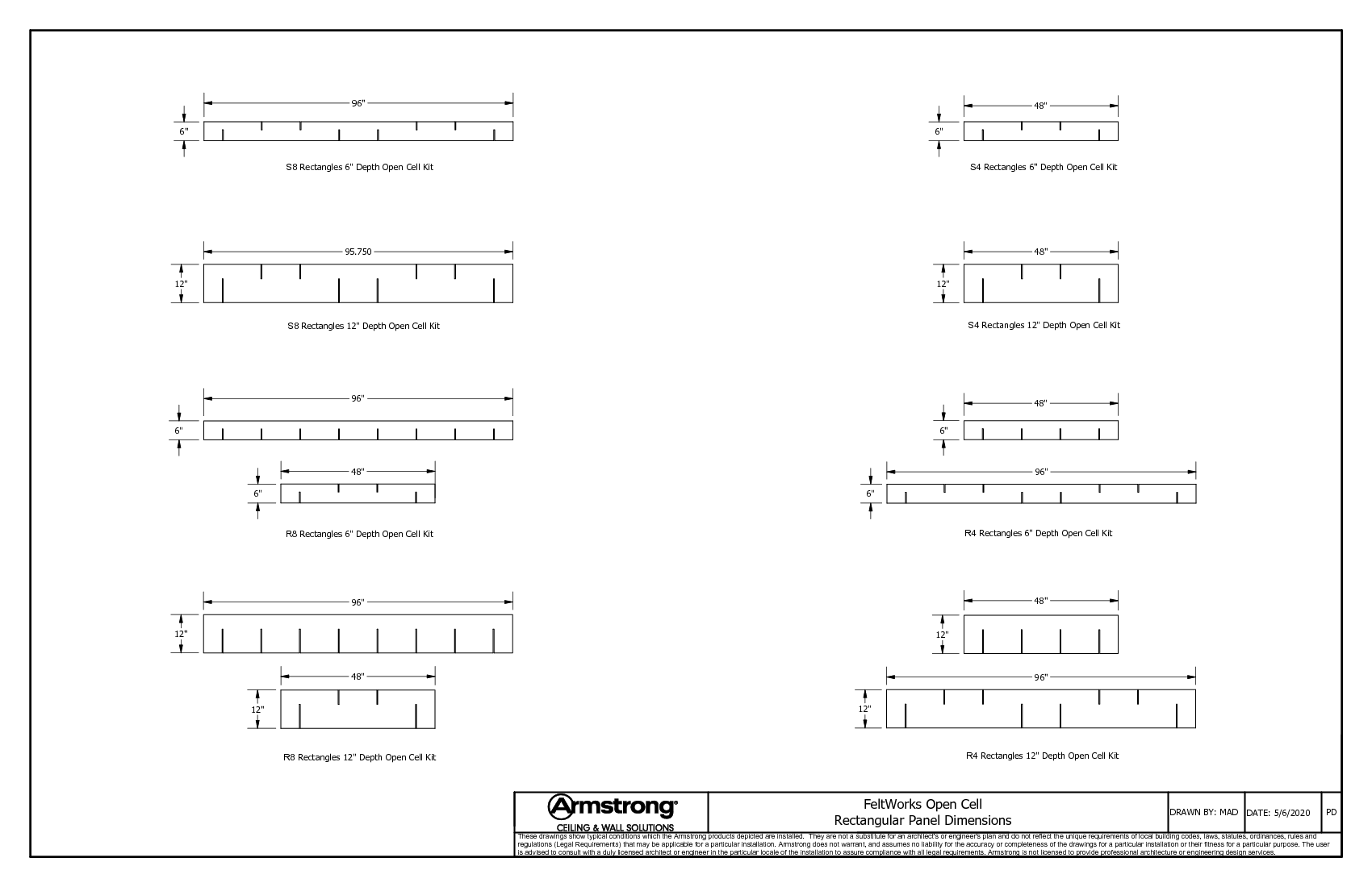 Rectangular Panel Dimensions
