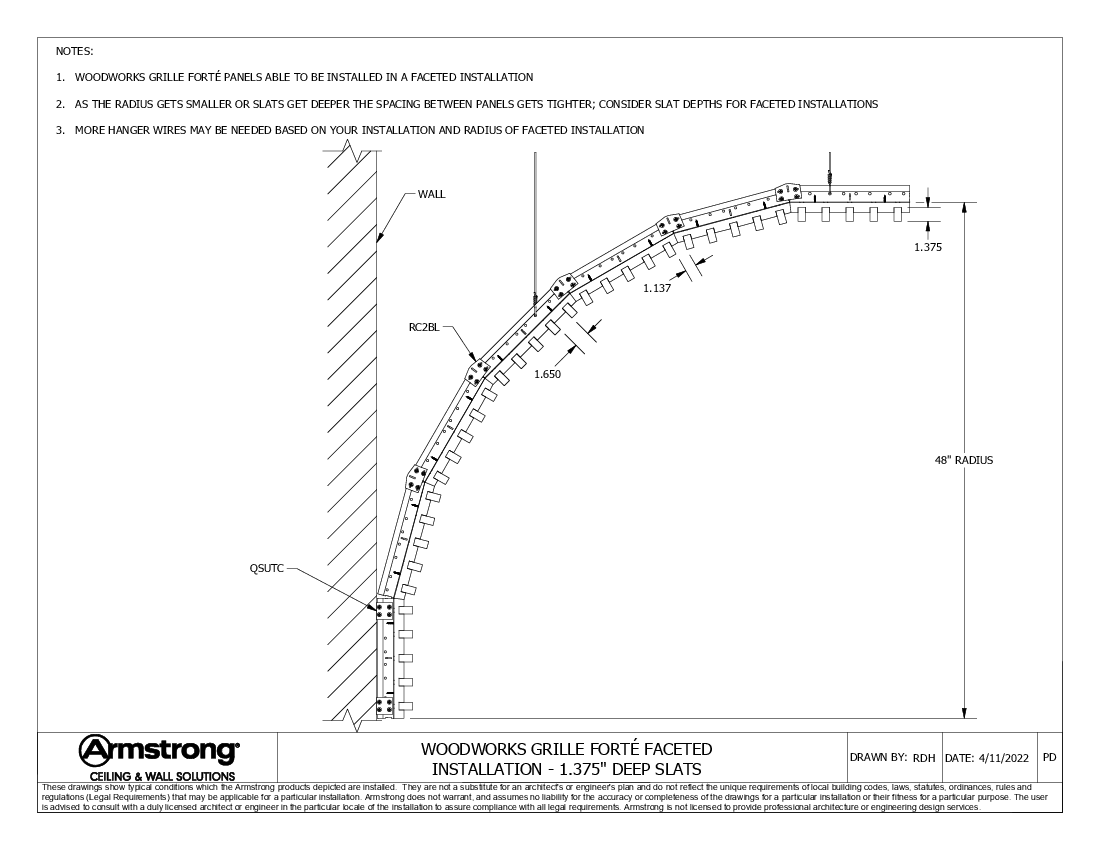 Ceiling to Wall Transition