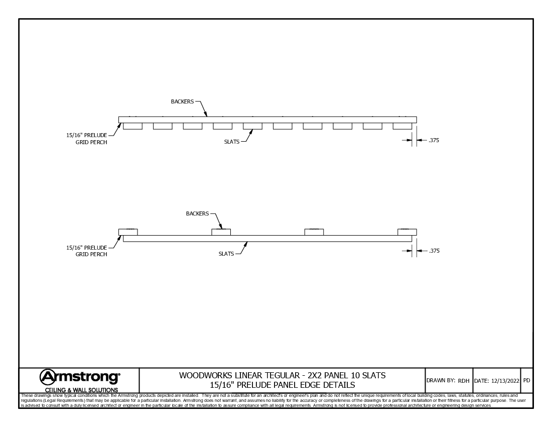 2x2 15-16 Grid Elevation Views