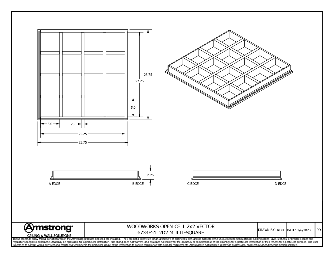 2x2 Multi-Square 6734F51L2D2