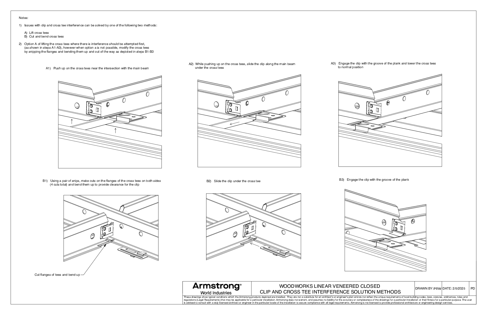 Cross Tee Interference Solution Methods