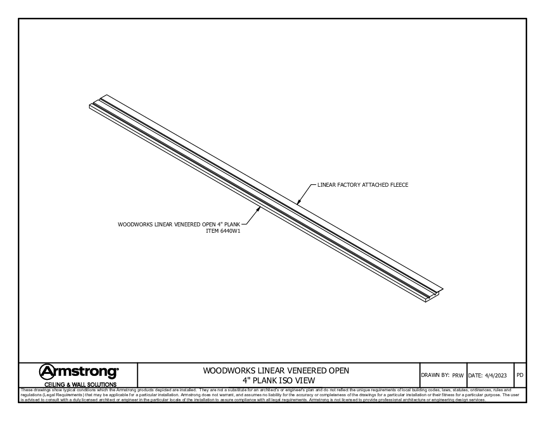 4in Plank Iso View