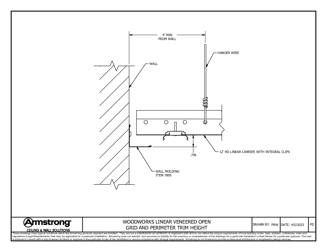 Grid and Perimeter Trim Height