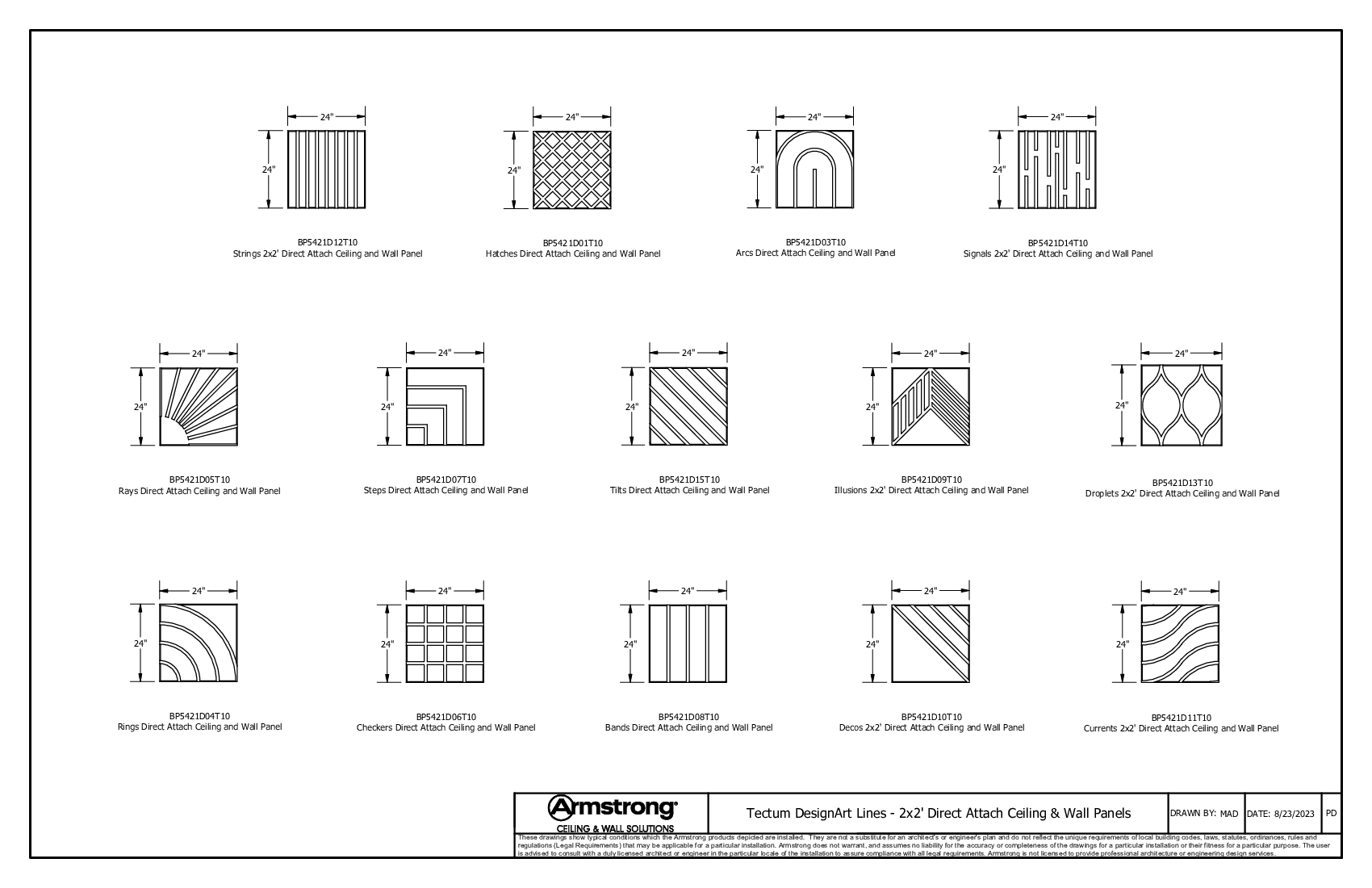 2x2 Direct Attach Panels