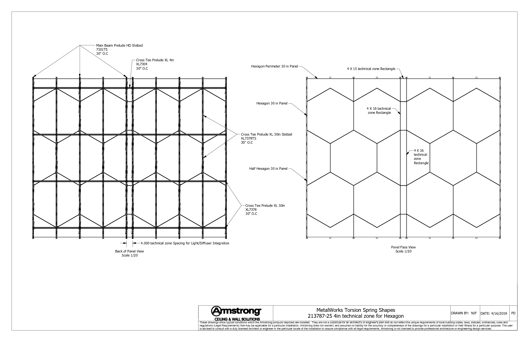 4in technical zone for Hexagon