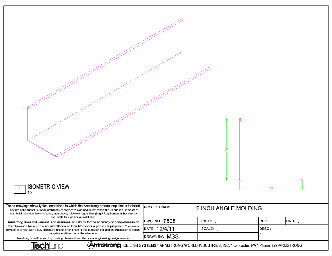 7808 - 2" Angle Molding