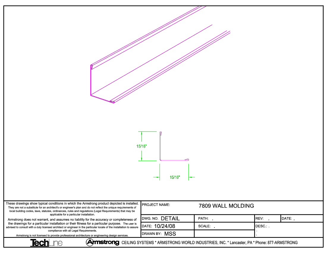 7809 Wall Molding