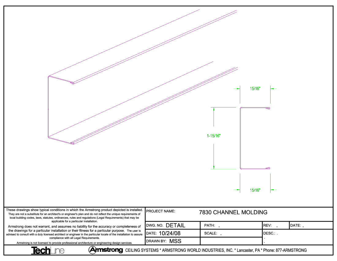 7830 Channel Molding