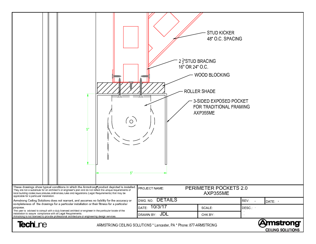 AXIOM Building Perimeter Shade Pockets 2.0 AXP355ME - Solution
