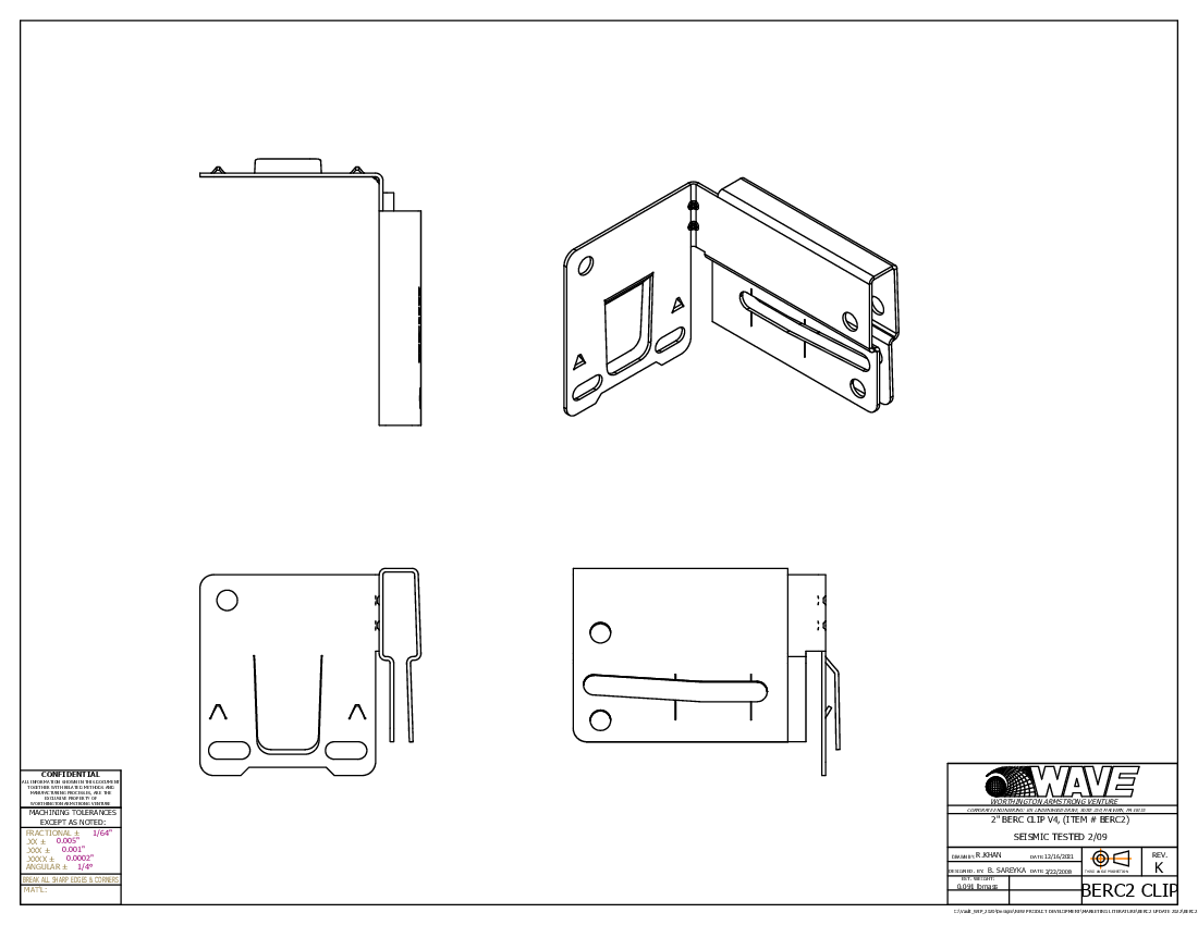 2in Beam Retaining Clip
