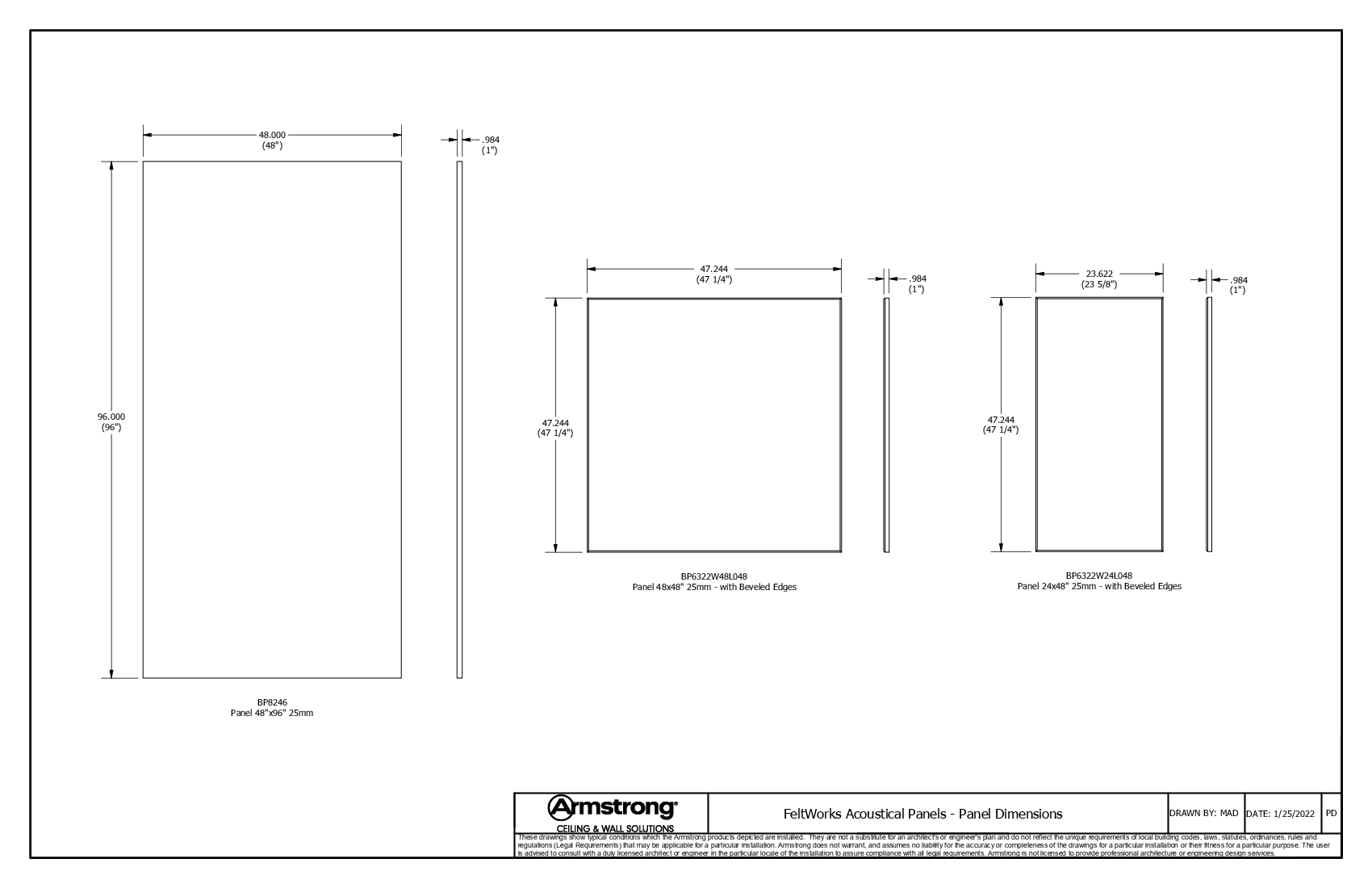 Panel Dimensions - SK2