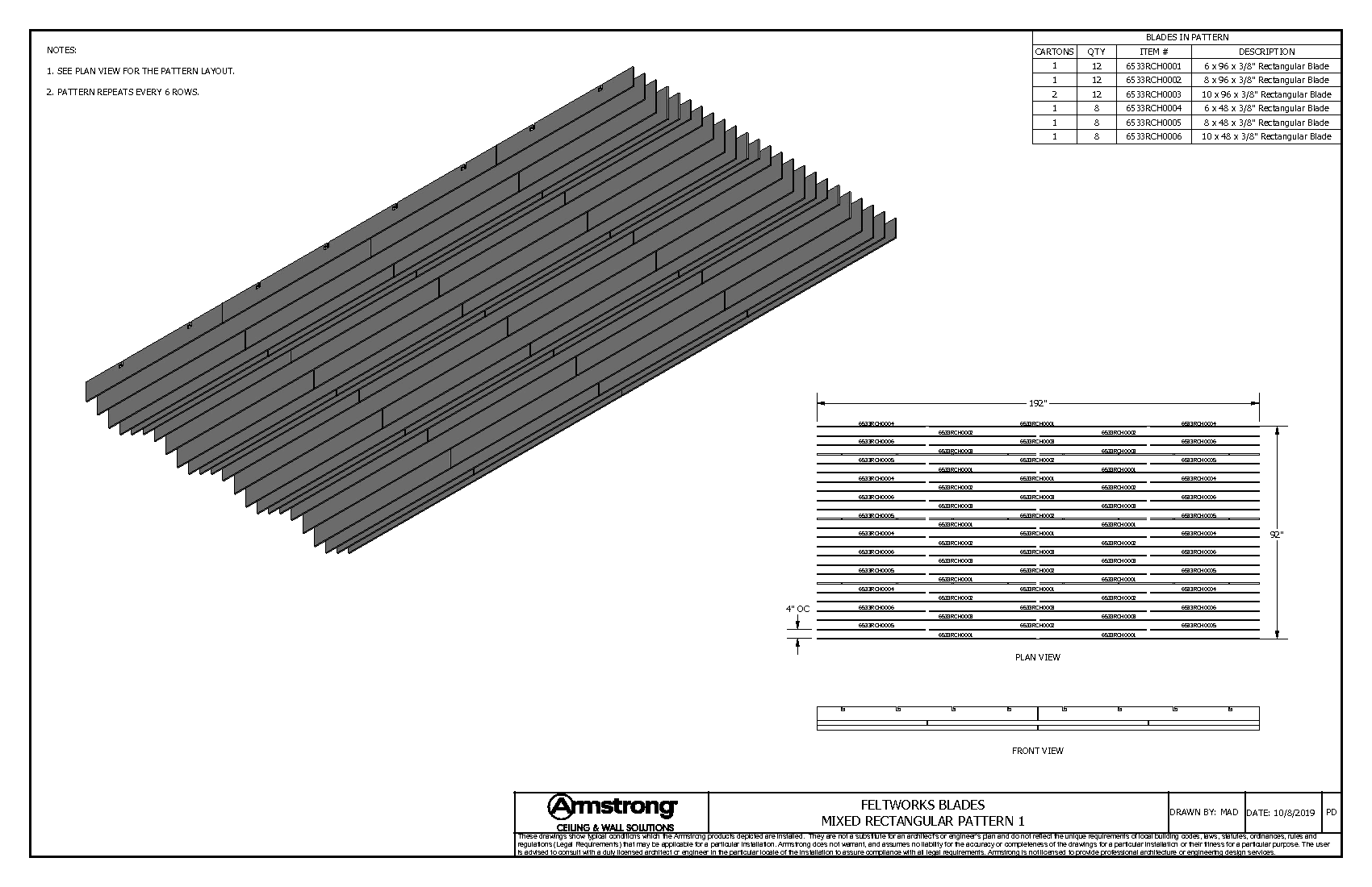 Mixed Rectangular Pattern 1
