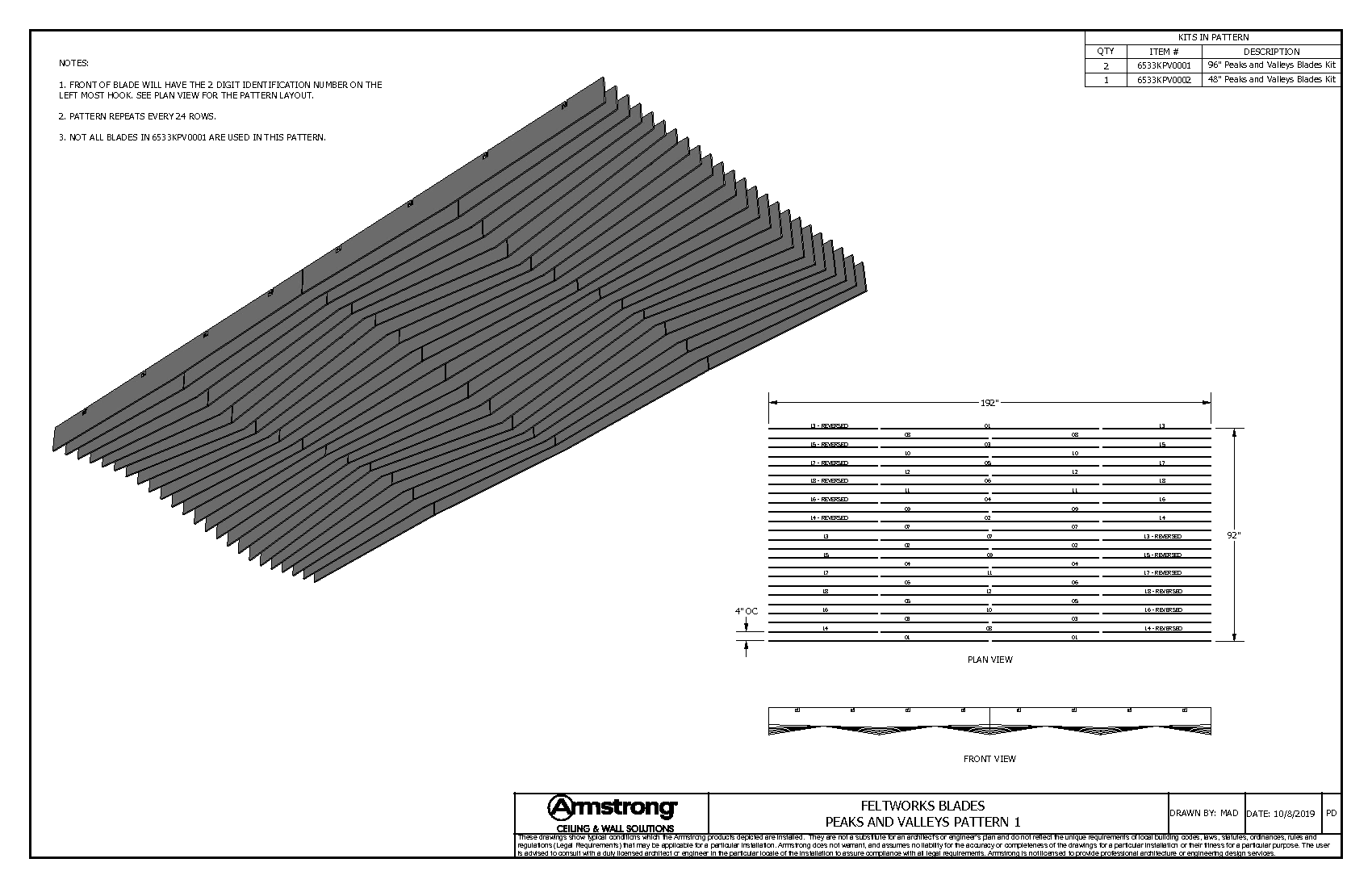 Peaks and Valleys Pattern 1