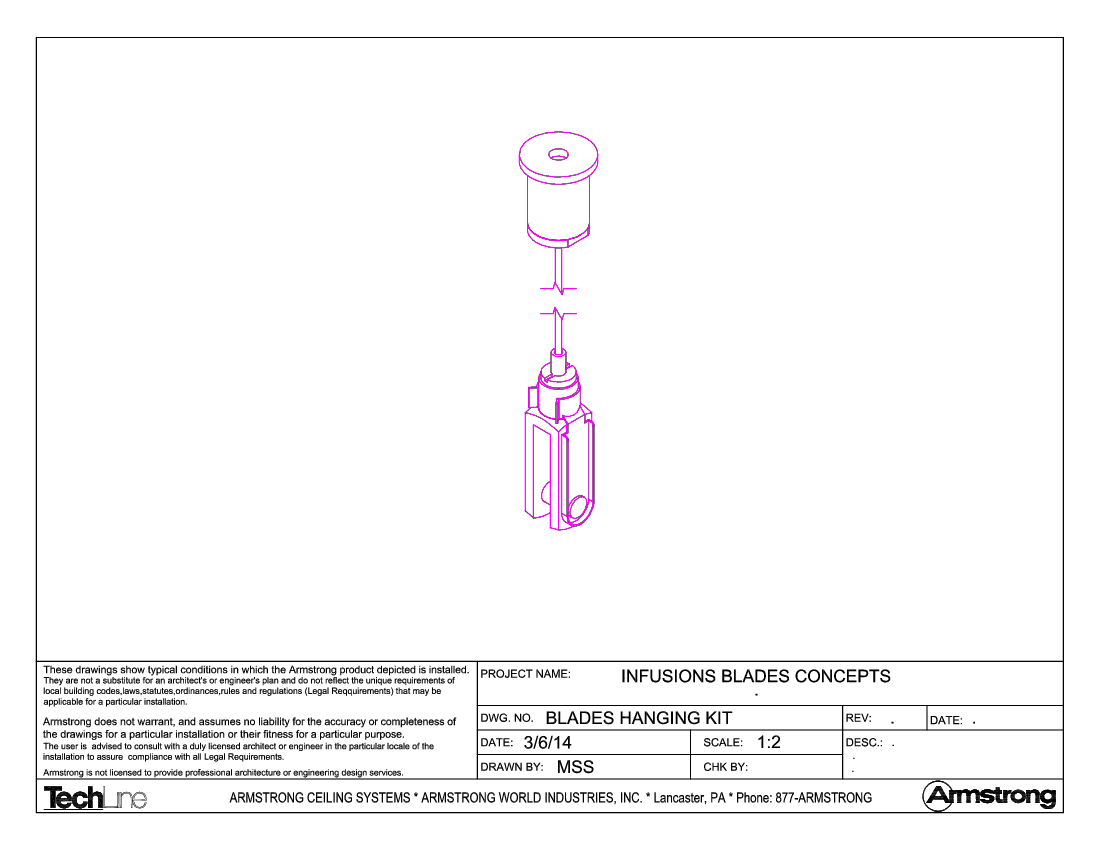 Infusions Blades Concepts - Blades Hanging Kit