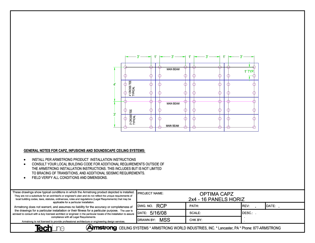 CAPZ Layout - 2x4 - 16 Panels