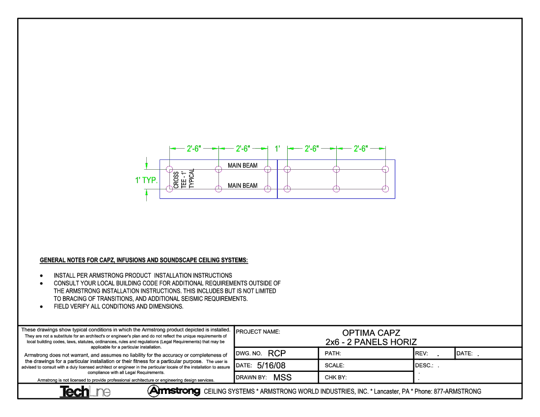 CAPZ Layout - 2x6 - 2 Panels