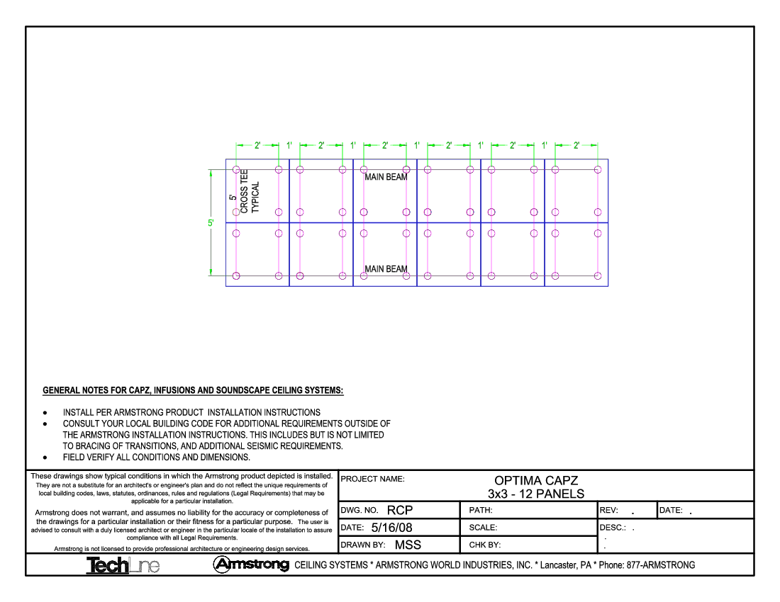 CAPZ Layout - 3x3 - 12 Panels