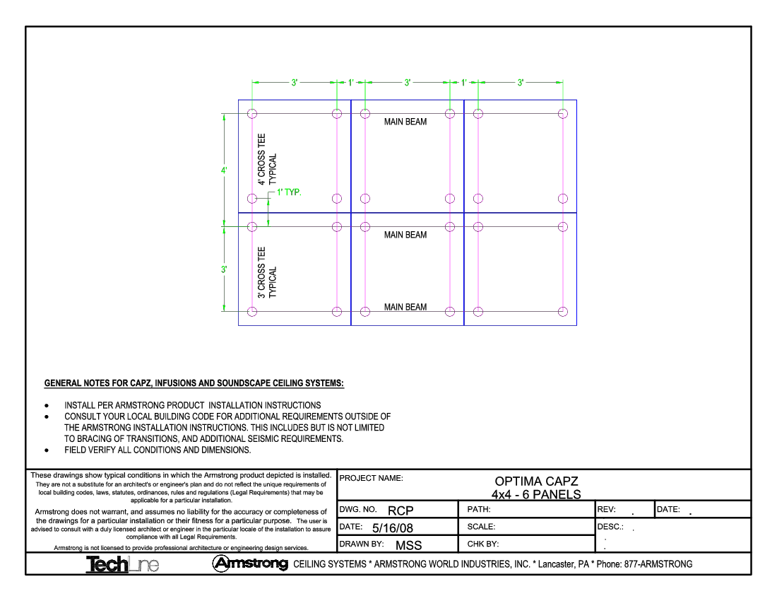 CAPZ Layout - 4x4 - 6 Panels