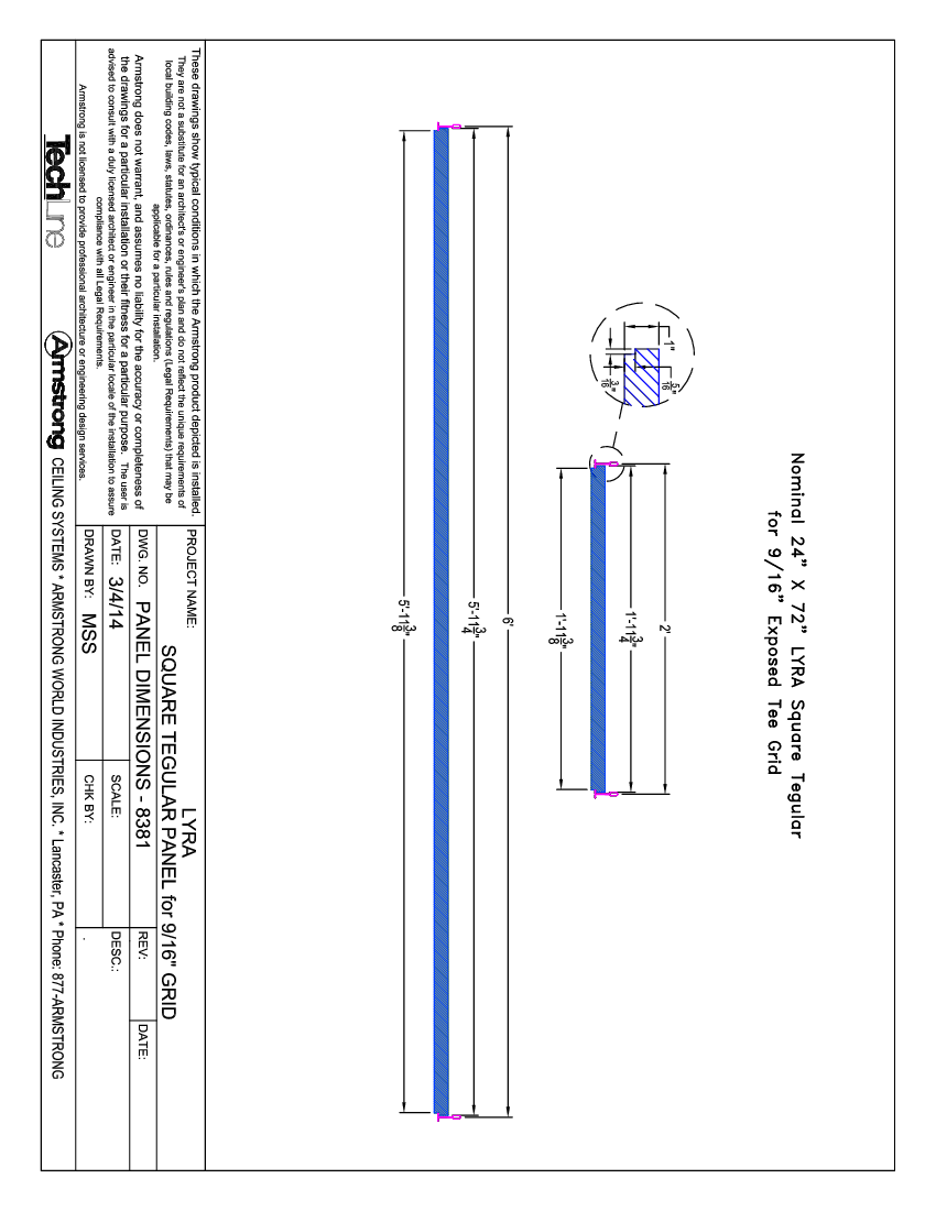 Lyra 8381 24 X 72"