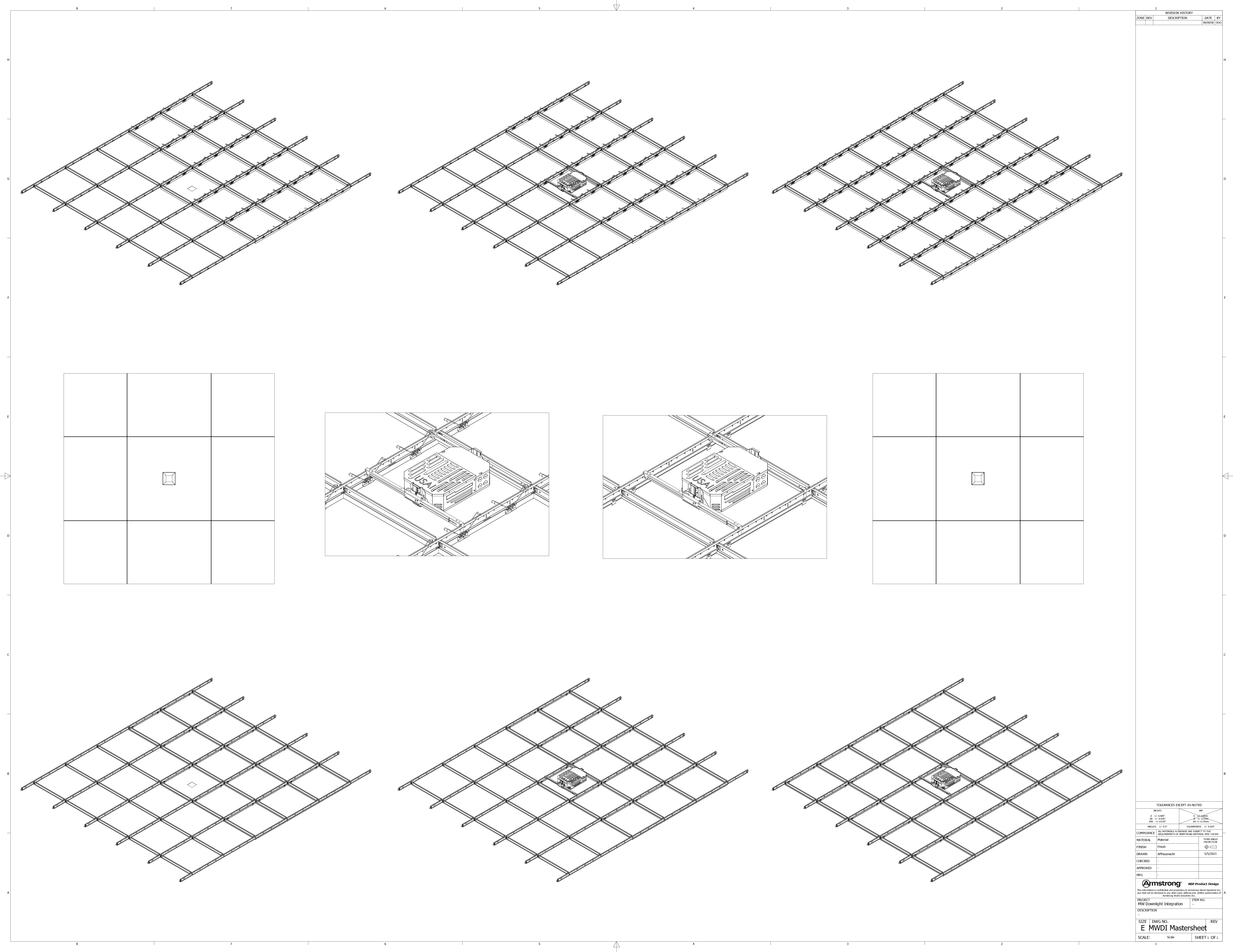 ** MASTER SHEET - METALWORKS Downlight Drawings