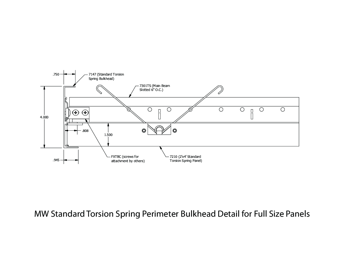 MetalWorks Torsion Spring Bulkhead - Full Panel