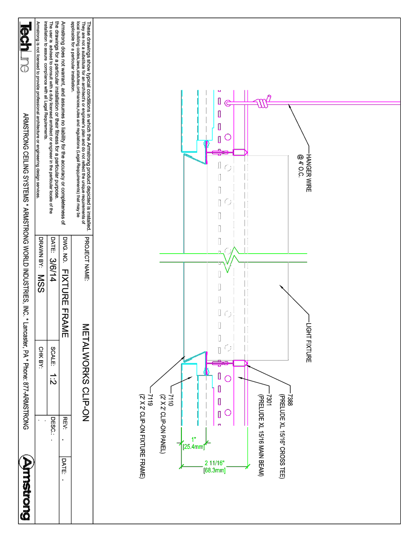 MetalWorks Clip-On Fixture Frame