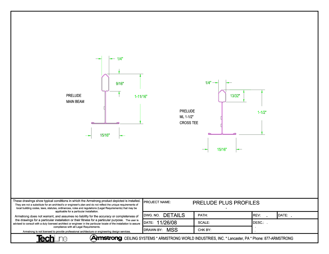 Suspension System AL Prelude Plus Profiles