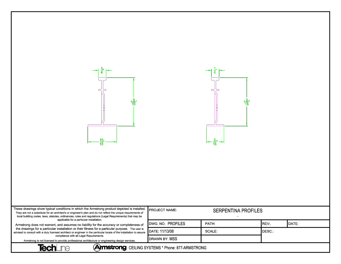 Serpentina Classic Profiles