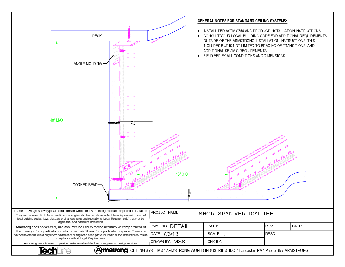 ShortSpan Vertical Tee
