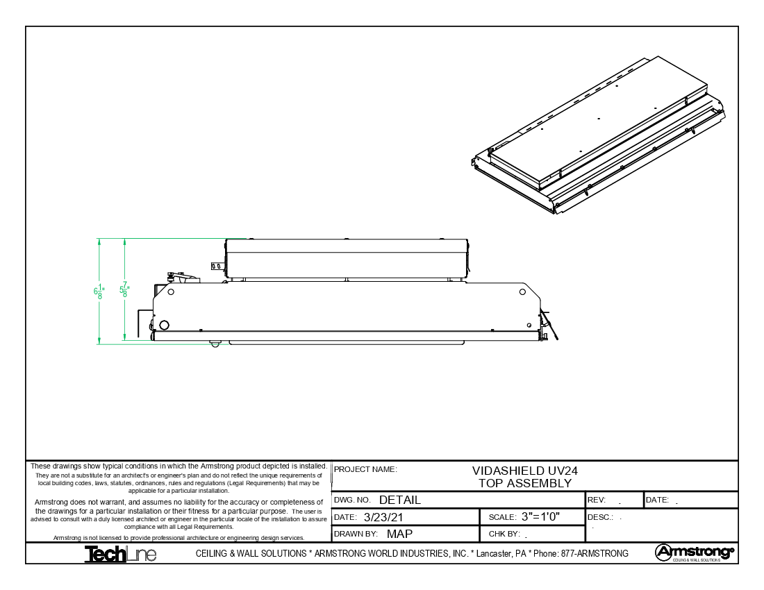 Vidashield UV24 Top Assembly - First Generation
