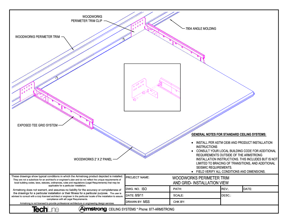 WoodWorks Perimeter Trim and Grid