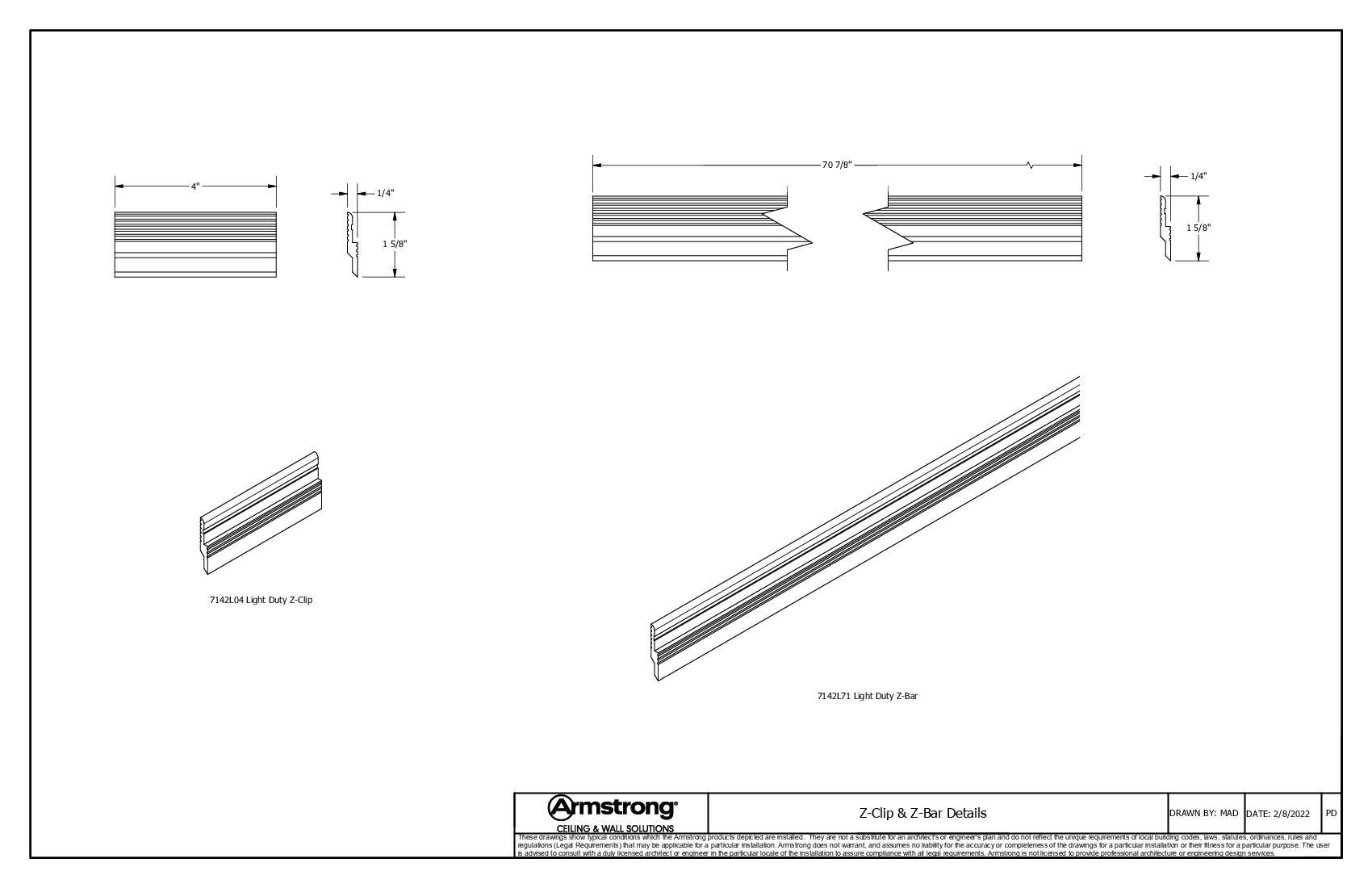 Z-Clip and Z-Bar Details